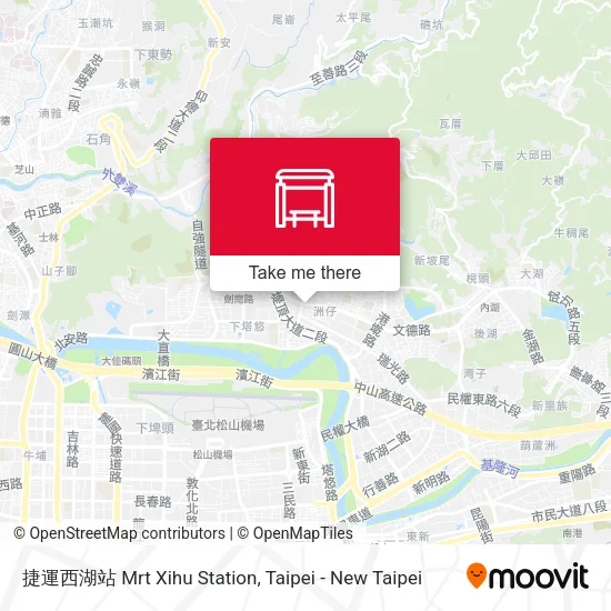 捷運西湖站 Mrt Xihu Station地圖