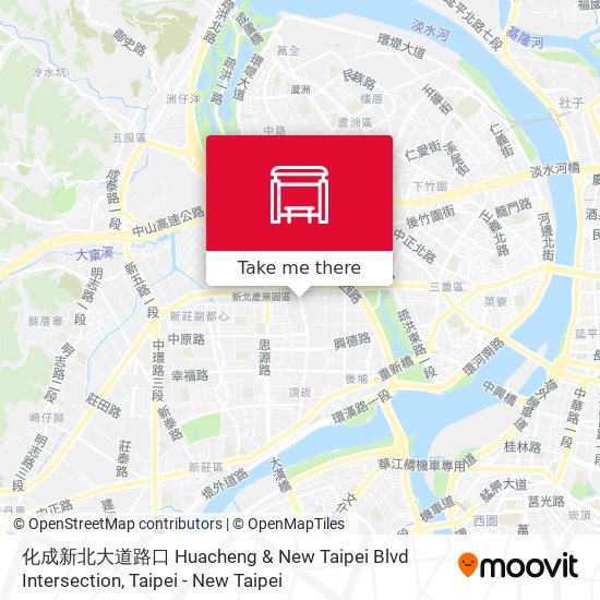 化成新北大道路口 Huacheng & New Taipei Blvd Intersection map