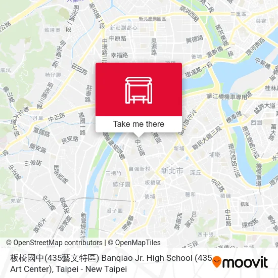 板橋國中(435藝文特區) Banqiao Jr. High School (435 Art Center) map