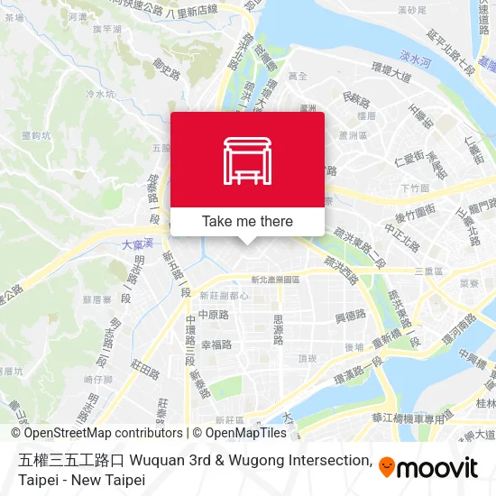 五權三五工路口 Wuquan 3rd & Wugong Intersection map