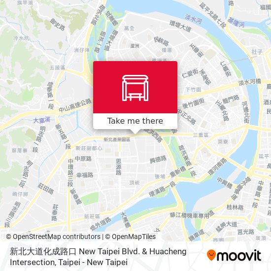 新北大道化成路口 New Taipei Blvd. & Huacheng Intersection地圖