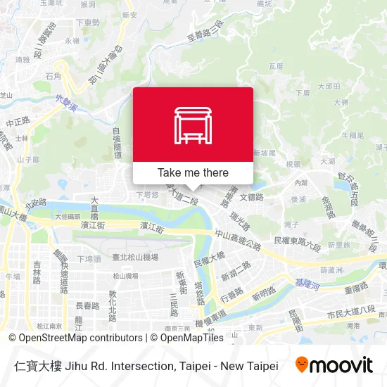 仁寶大樓 Jihu Rd. Intersection map