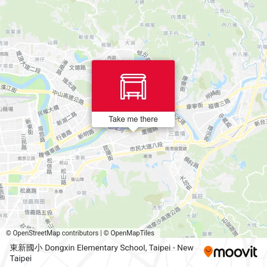 東新國小 Dongxin Elementary School map