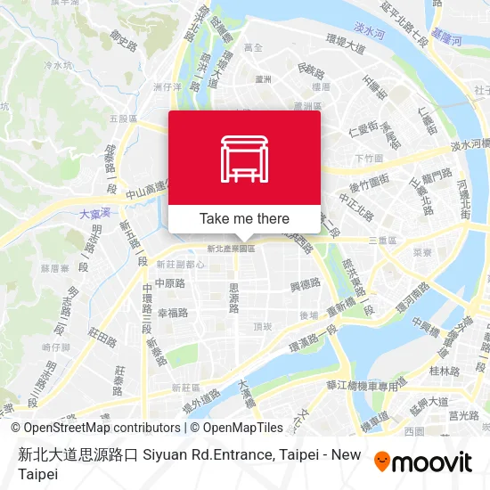 新北大道思源路口 Siyuan Rd.Entrance地圖