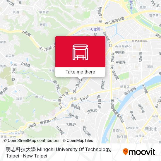 明志科技大學 Mingchi U. Of Technology map