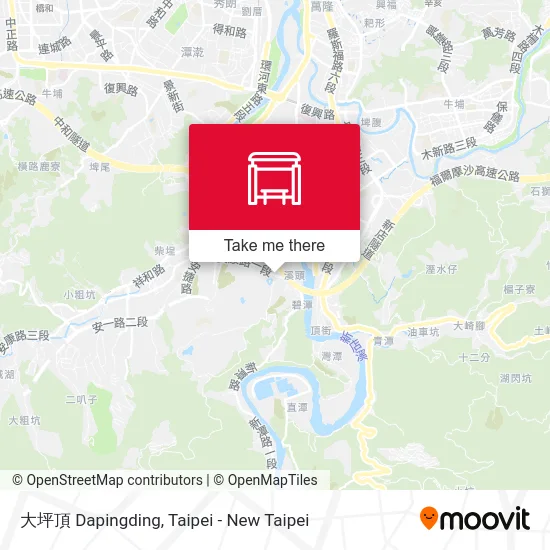 大坪頂 Dapingding map