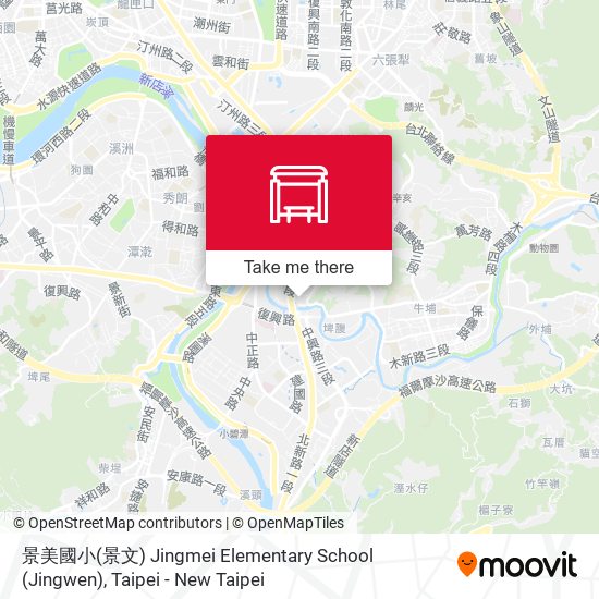 景美國小(景文) Jingmei Elementary School (Jingwen) map