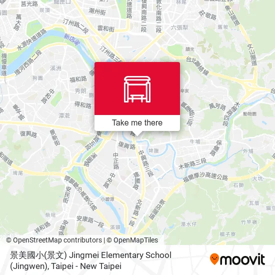 景美國小(景文) Jingmei Elementary School (Jingwen) map