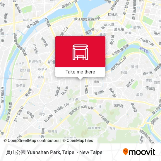 員山公園 Yuanshan Park map