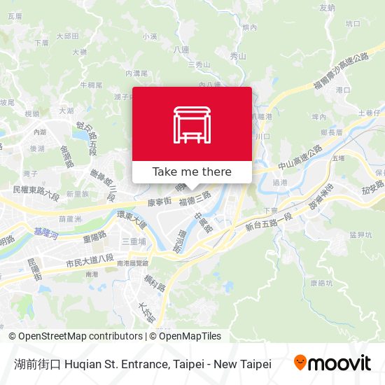 湖前街口 Huqian St. Entrance map