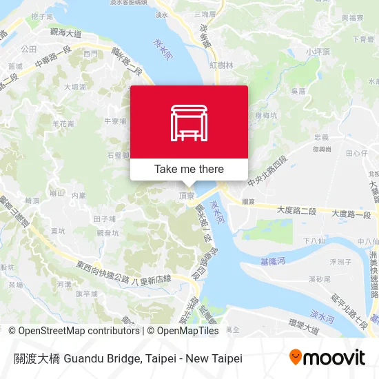 關渡大橋 Guandu Bridge map
