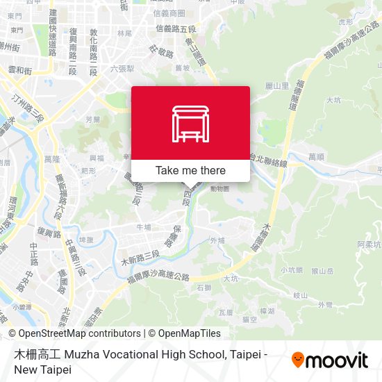 木柵高工 Muzha Vocational High School地圖