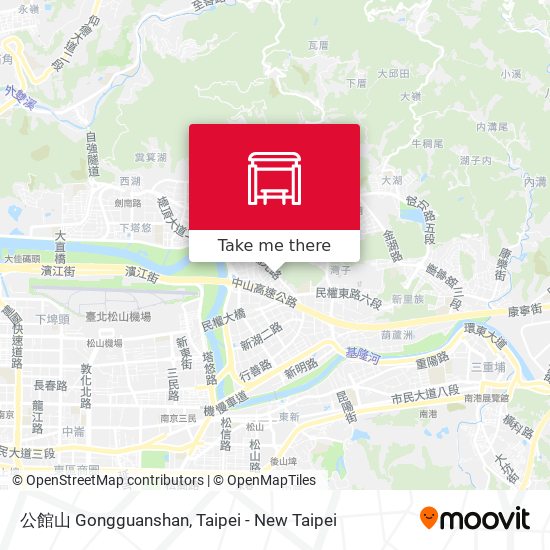 公館山 Gongguanshan map