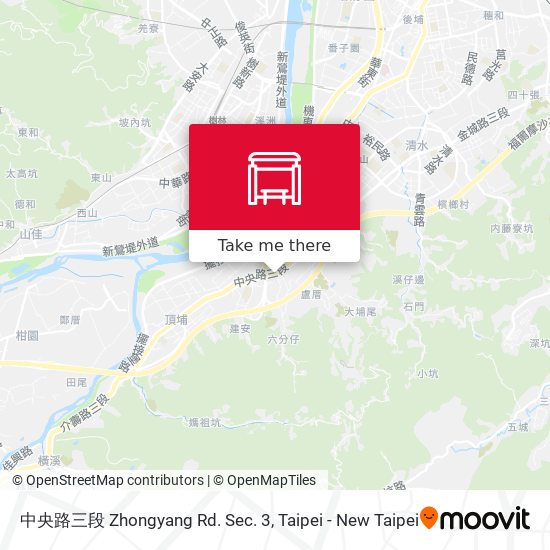 中央路三段 Zhongyang Rd. Sec. 3 map