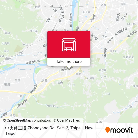 中央路三段 Zhongyang Rd. Sec. 3 map