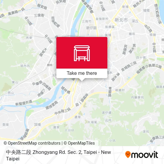 中央路二段 Zhongyang Rd. Sec. 2 map