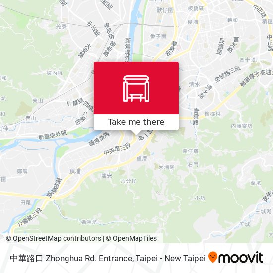 中華路口 Zhonghua Rd. Entrance map