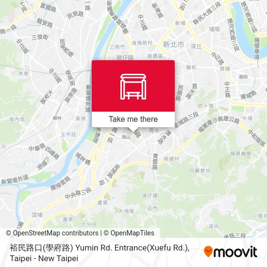 裕民路口(學府路) Yumin Rd. Entrance(Xuefu Rd.) map