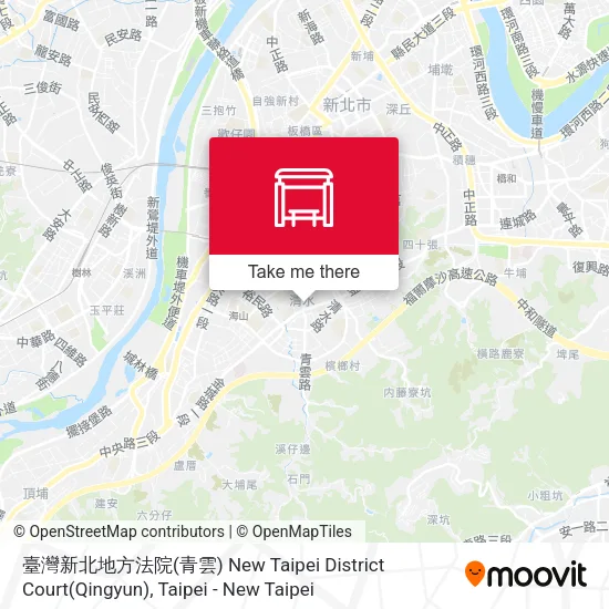 臺灣新北地方法院(青雲) New Taipei District Court(Qingyun) map