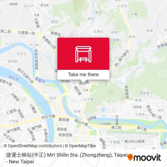捷運士林站(中正) Mrt Shilin Sta. (Zhongzheng) map