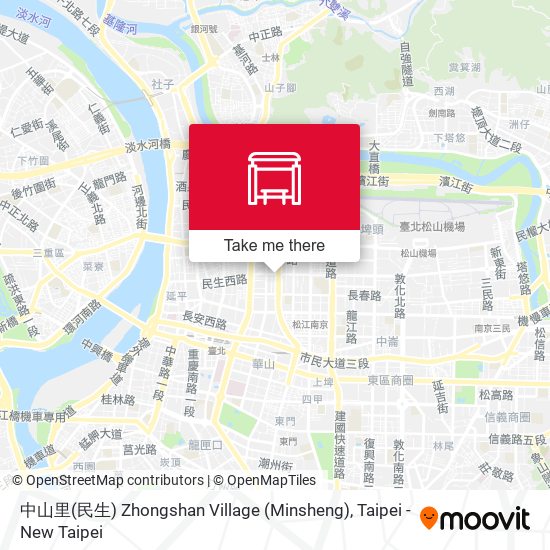 中山里(民生) Zhongshan Village (Minsheng) map
