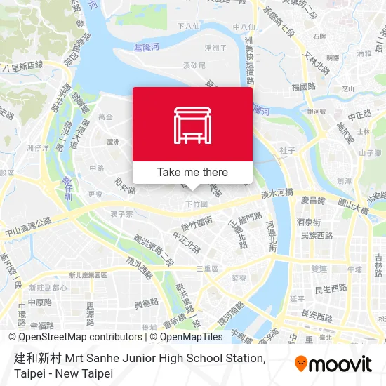 建和新村 Mrt Sanhe Junior High School Station map