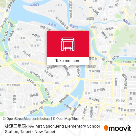 捷運三重國小站 Mrt Sanchueng Elementary School Station map