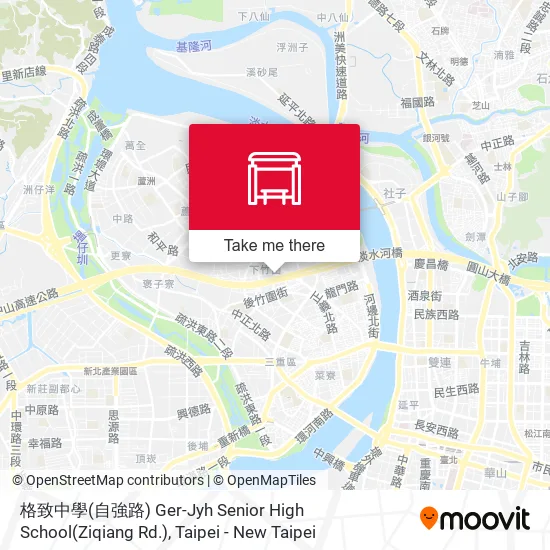 格致中學(自強路) Ger-Jyh Senior High School(Ziqiang Rd.)地圖