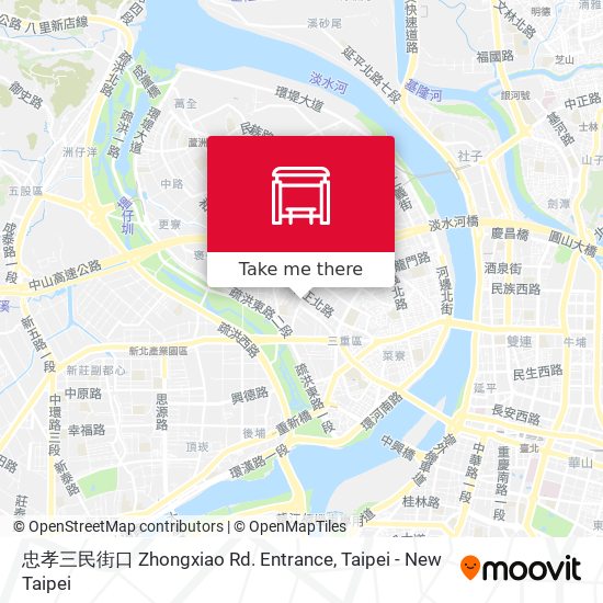 忠孝三民街口 Zhongxiao Rd. Entrance地圖