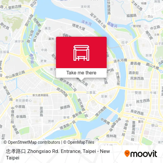 忠孝路口 Zhongxiao Rd. Entrance map