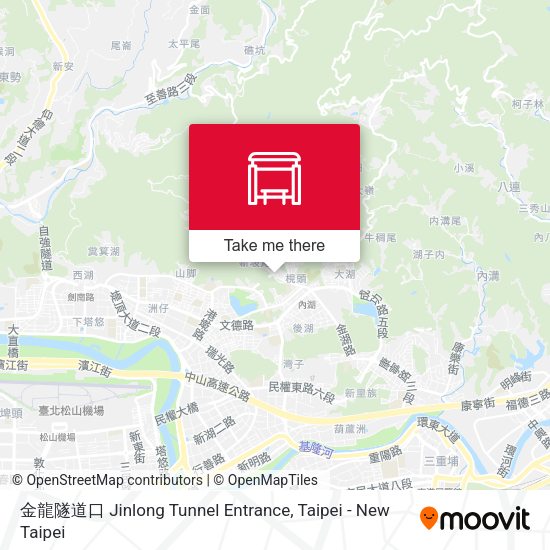 金龍隧道口 Jinlong Tunnel Entrance地圖