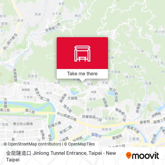 金龍隧道口 Jinlong Tunnel Entrance map