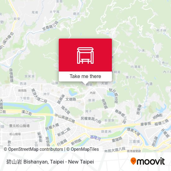 碧山岩 Bishanyan map