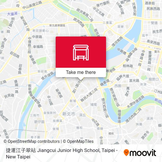 捷運江子翠站 Jiangcui Junior High School map