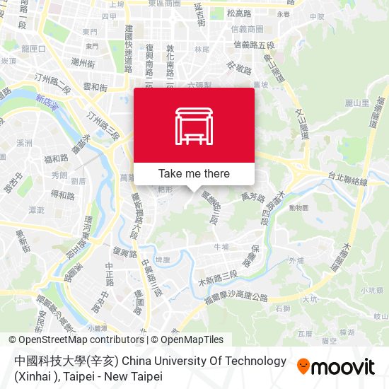 中國科技大學(辛亥) China University Of Technology (Xinhai ) map