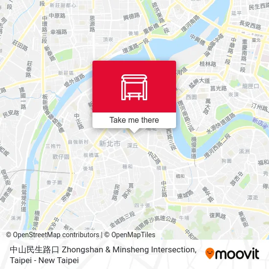 中山民生路口 Zhongshan & Minsheng Intersection map