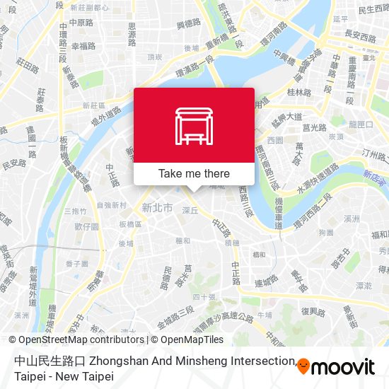 中山民生路口 Zhongshan And Minsheng Intersection地圖
