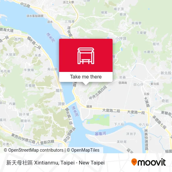 新天母社區 Xintianmu map
