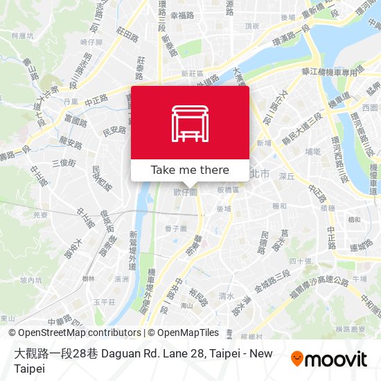 大觀路一段28巷 Daguan Rd. Lane 28 map