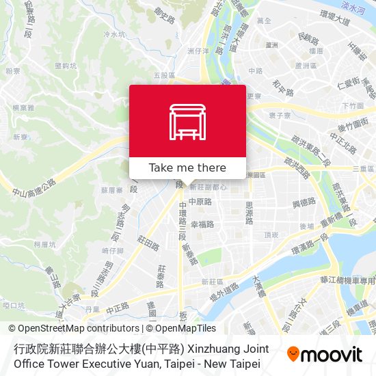 行政院新莊聯合辦公大樓(中平路) Xinzhuang Joint Office Tower Executive Yuan map