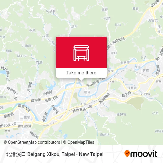 北港溪口 Beigang Xikou map