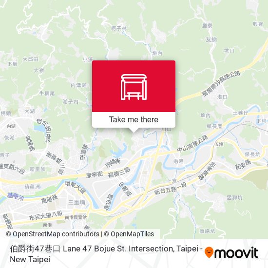 伯爵街47巷口 Lane 47 Bojue St. Intersection地圖
