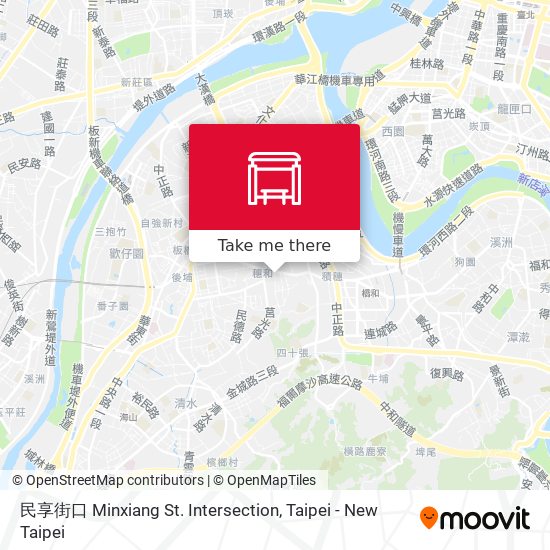 民享街口 Minxiang St. Intersection map