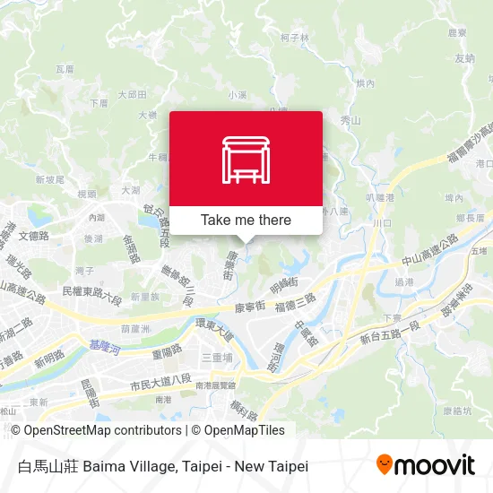 白馬山莊 Baima Village map