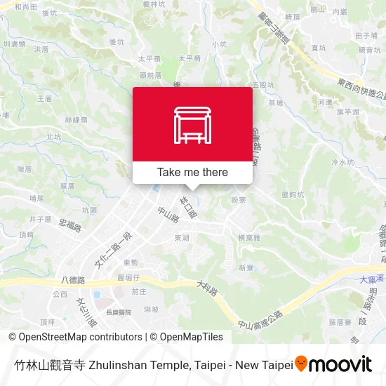 竹林山觀音寺 Zhulinshan Temple map