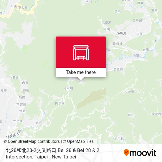 北28和北28-2交叉路口 Bei 28 & Bei 28 & 2 Intersection map