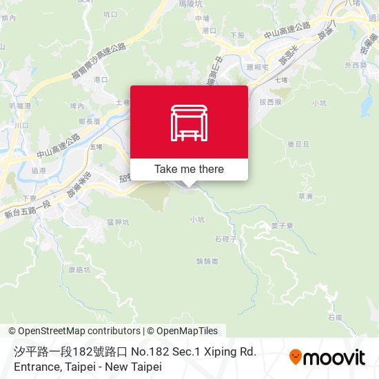 汐平路一段182號路口 No.182 Sec.1 Xiping Rd. Entrance map
