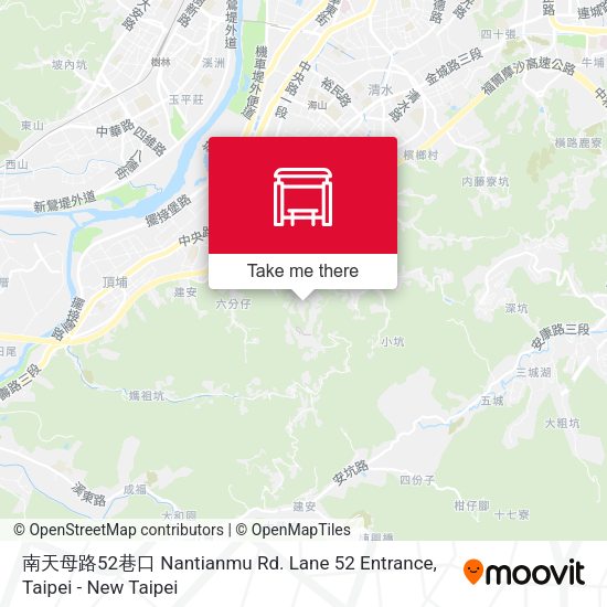 南天母路52巷口 Nantianmu Rd. Lane 52 Entrance map