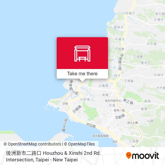 後洲新市二路口 Houzhou & Xinshi 2nd Rd. Intersection map