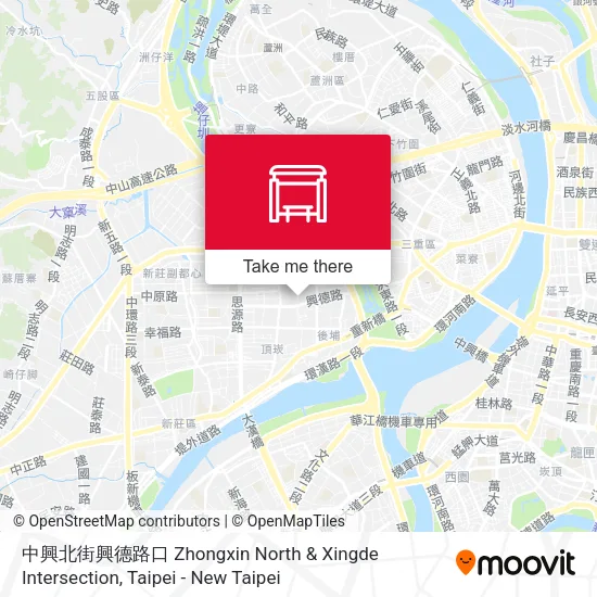 中興北街興德路口 Zhongxin North & Xingde Intersection地圖